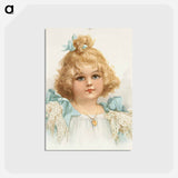 アートポストカード-Young Girl Portrait
 - ボストン公共図書館 Postcard.