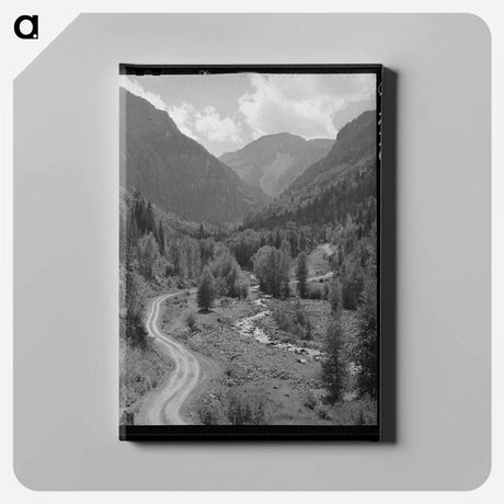 アートパネル-Mountain Stream and Road
 - ラッセル リー Canvas.