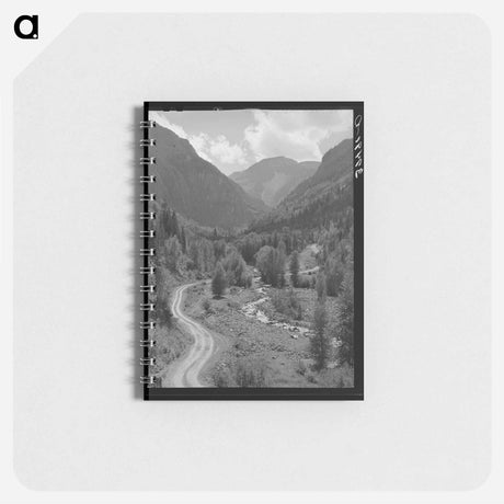 アートメモ帳-Mountain Stream and Road
 - ラッセル リー Memo.
