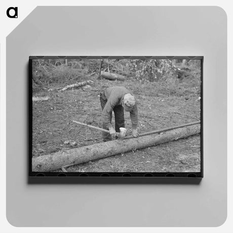 アートパネル-Pulpwood Camp
 - ラッセル リー Canvas.
