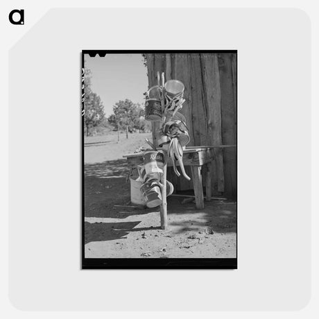 アートポストカード-Milk Buckets Sunning
 - ラッセル リー Postcard.