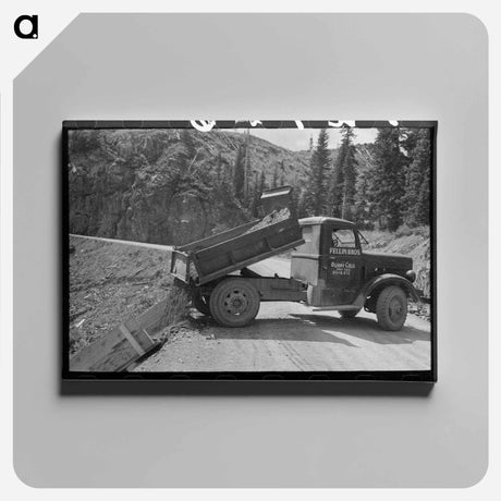 アートパネル-Unloading Gravel
 - ラッセル リー Canvas.