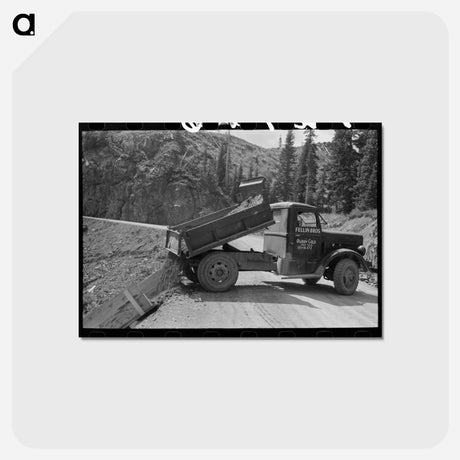 アートポストカード-Unloading Gravel
 - ラッセル リー Postcard.