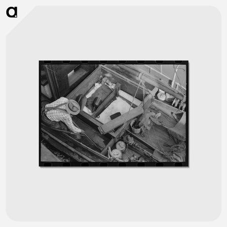 アートポストカード-Astoria Fishing Boat
 - ラッセル リー Postcard.