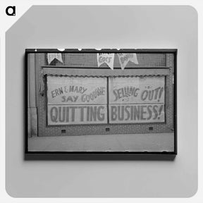 アートパネル-Sign on Store, Aledo, Illinois
 - ラッセル リー Canvas.