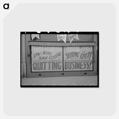 アートポストカード-Sign on Store, Aledo, Illinois
 - ラッセル リー Postcard.
