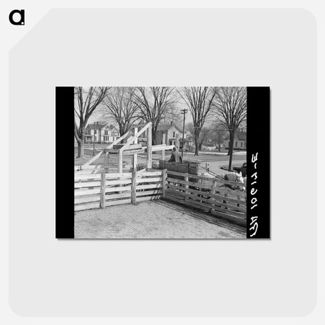 アートポストカード-Aledo Stockyards
 - ラッセル リー Postcard.