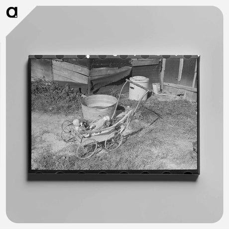 アートパネル-Doll Buggy on Farm
 - ラッセル リー Canvas.