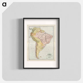 アートポスター-South America World Map Atlas
 - ボストン公共図書館 Poster.