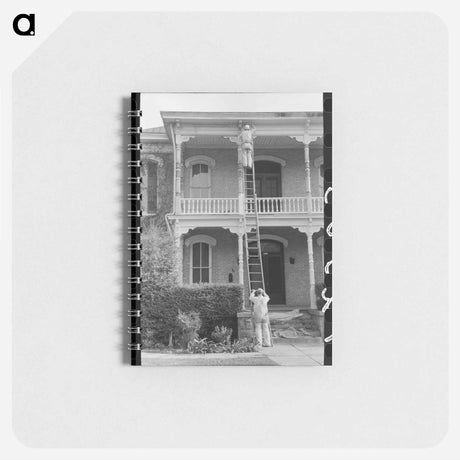 アートメモ帳-Painting a House, Waco
 - ラッセル リー Memo.