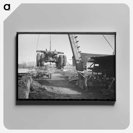 アートパネル-Logging Operations
 - ラッセル リー Canvas.