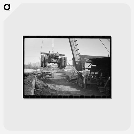 アートポストカード-Logging Operations
 - ラッセル リー Postcard.