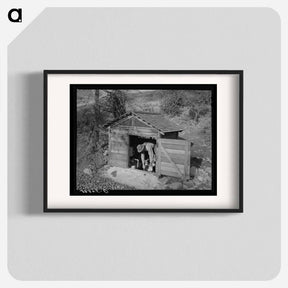 アートポスター-Fruit Farmer in Springhouse
 - ラッセル リー Poster.