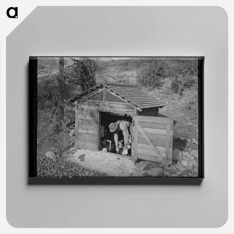 アートパネル-Fruit Farmer in Springhouse
 - ラッセル リー Canvas.