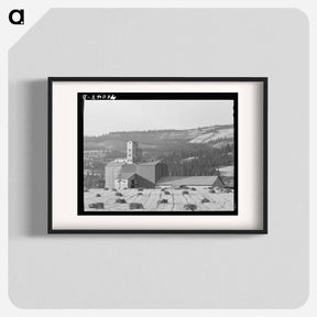 アートポスター-Wheat Elevator and Sack Warehouse
 - ラッセル リー Poster.