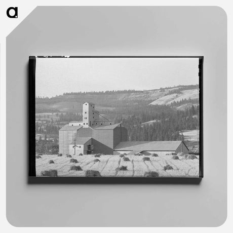 アートパネル-Wheat Elevator and Sack Warehouse
 - ラッセル リー Canvas.