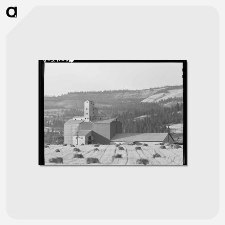アートポストカード-Wheat Elevator and Sack Warehouse
 - ラッセル リー Postcard.