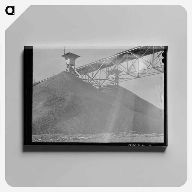 アートパネル-Shasta Dam Gravel
 - ラッセル リー Canvas.