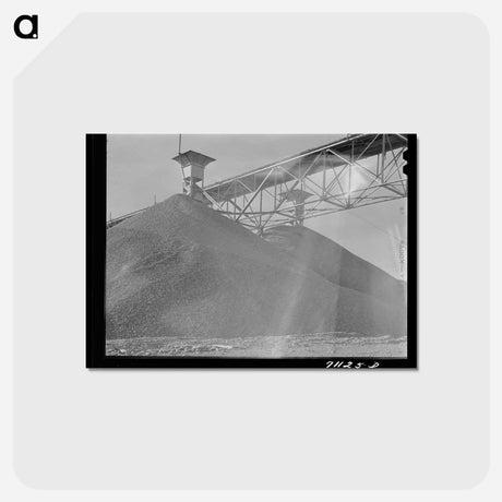 アートポストカード-Shasta Dam Gravel
 - ラッセル リー Postcard.