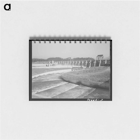 アートメモ帳-Fish Ladders and Bonneville Dam
 - ラッセル リー Memo.