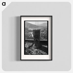 アートポスター-Pouring Concrete at Shasta Dam
 - ラッセル リー Poster.