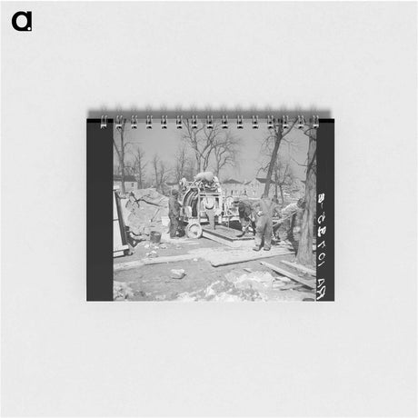 アートメモ帳-Mixing Concrete at Greendale
 - ラッセル リー Memo.
