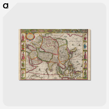 アートポストカード-Asia : with the islands adioyning
 - ボストン公共図書館 Postcard.