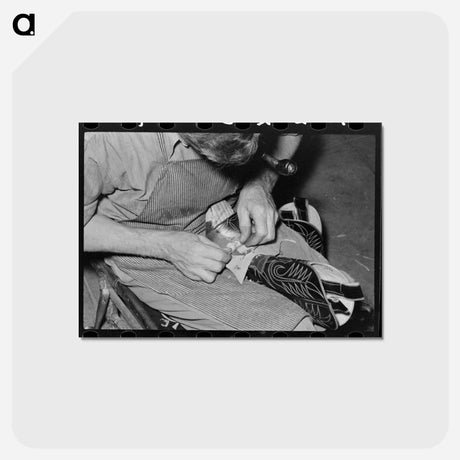 アートポストカード-Bootmaking Shop
 - ラッセル リー Postcard.