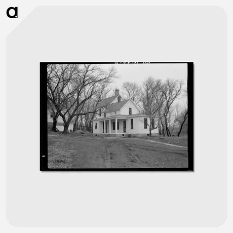 アートポストカード-Farmhouse on the Heavily Mortgaged Farm
 - ラッセル リー Postcard.