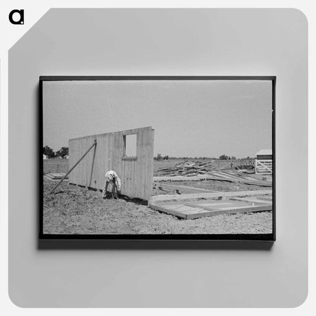 アートパネル-Barn Erection
 - ラッセル リー Canvas.