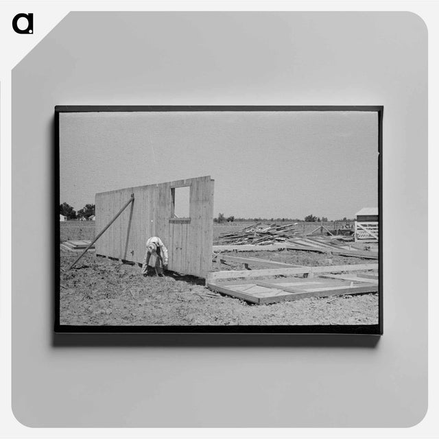 アートパネル-Barn Erection
 - ラッセル リー Canvas.