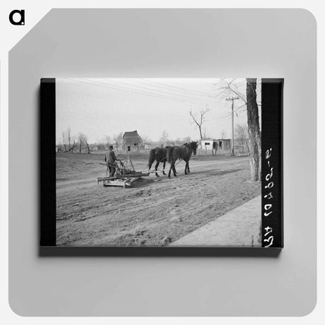アートパネル-Horse-Drawn Mud Sled
 - ラッセル リー Canvas.