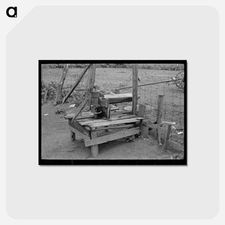 アートポストカード-Sharecropper's Water Supply
 - ラッセル リー Postcard.