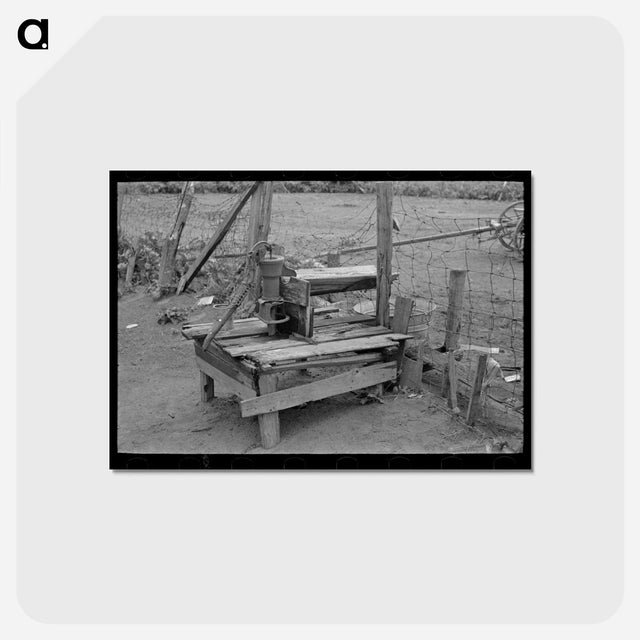 アートポストカード-Sharecropper's Water Supply
 - ラッセル リー Postcard.
