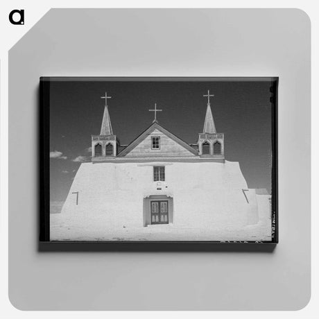 アートパネル-Isleta Church
 - ラッセル リー Canvas.