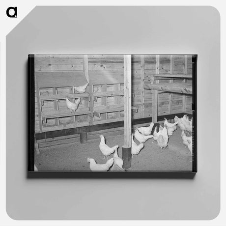 アートパネル-Chicken House on Sabine Farms
 - ラッセル リー Canvas.