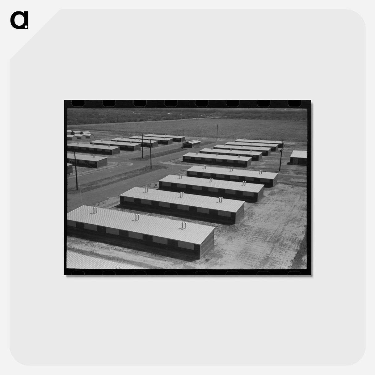 アートポストカード-Migratory Camp Shelters
 - ラッセル リー Postcard.