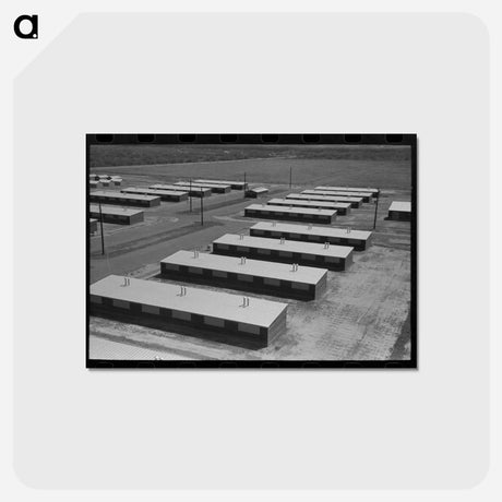 アートポストカード-Migratory Camp Shelters
 - ラッセル リー Postcard.