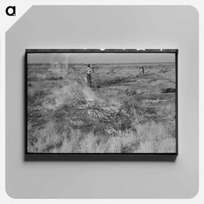 アートパネル-Burning Mesquite, El Indio
 - ラッセル リー Canvas.