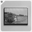 アートパネル-Farmer Pitching Pea Vines
 - ラッセル リー Canvas.