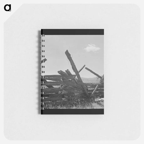 アートメモ帳-Moss-Covered Rail Fence
 - ラッセル リー Memo.