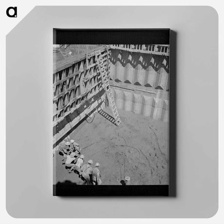 アートパネル-Shasta Dam Construction
 - ラッセル リー Canvas.