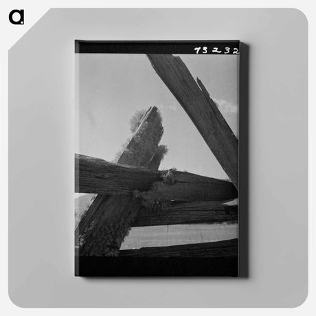 アートパネル-Moss-Covered Rail Fence
 - ラッセル リー Canvas.