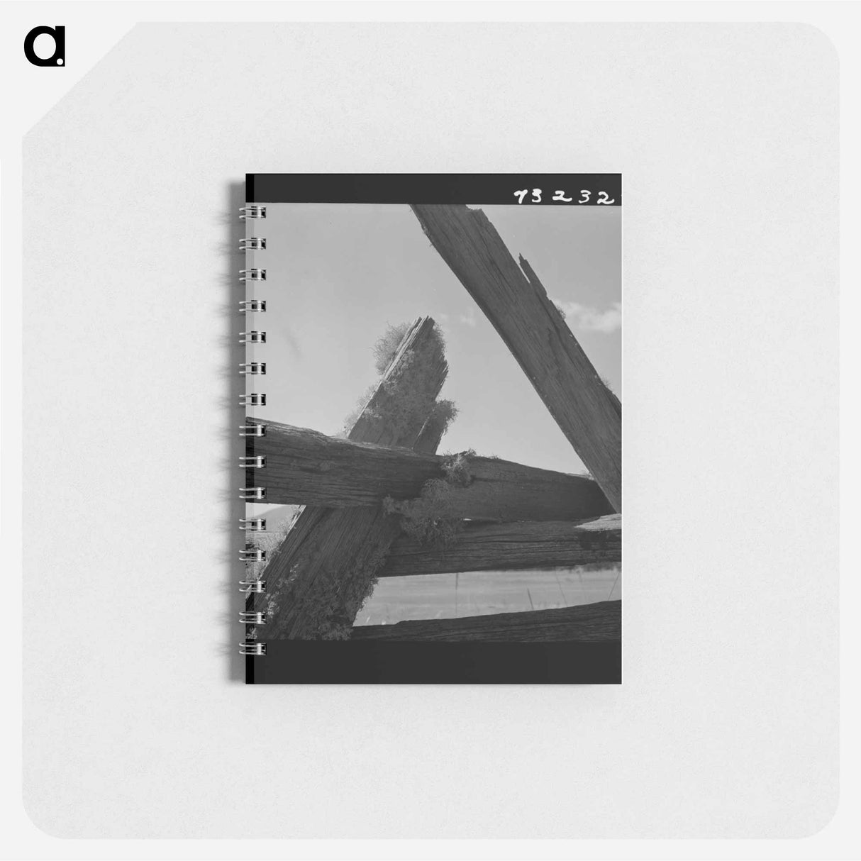 アートメモ帳-Moss-Covered Rail Fence
 - ラッセル リー Memo.