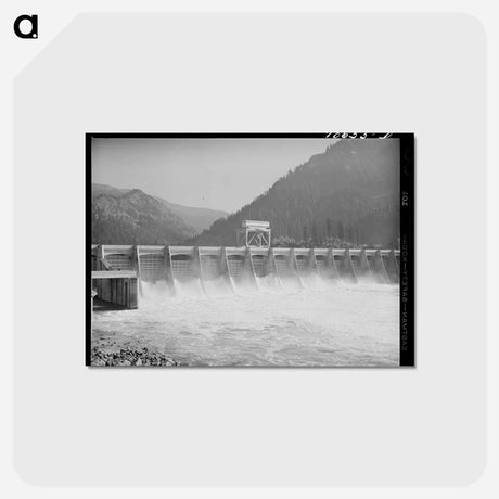 アートポストカード-Bonneville Dam
 - ラッセル リー Postcard.