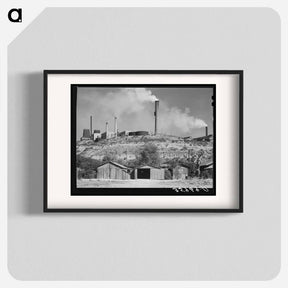 アートポスター-Copper Smelter, Miami, Arizona
 - ラッセル リー Poster.