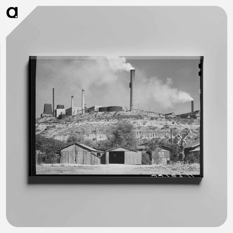 アートパネル-Copper Smelter, Miami, Arizona
 - ラッセル リー Canvas.
