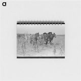 アートメモ帳-Cutting Corn in Kansas
 - ラッセル リー Memo.