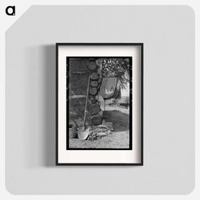 アートポスター-Corner of Adobe House
 - ラッセル リー Poster.