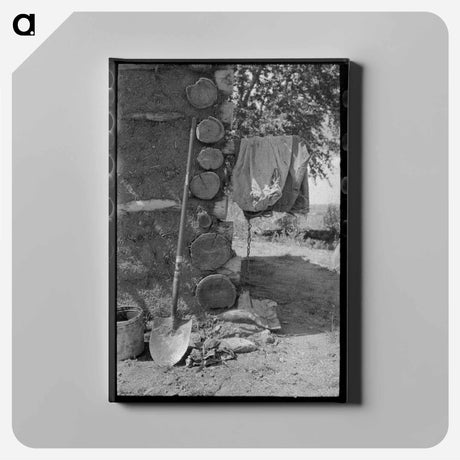 アートパネル-Corner of Adobe House
 - ラッセル リー Canvas.